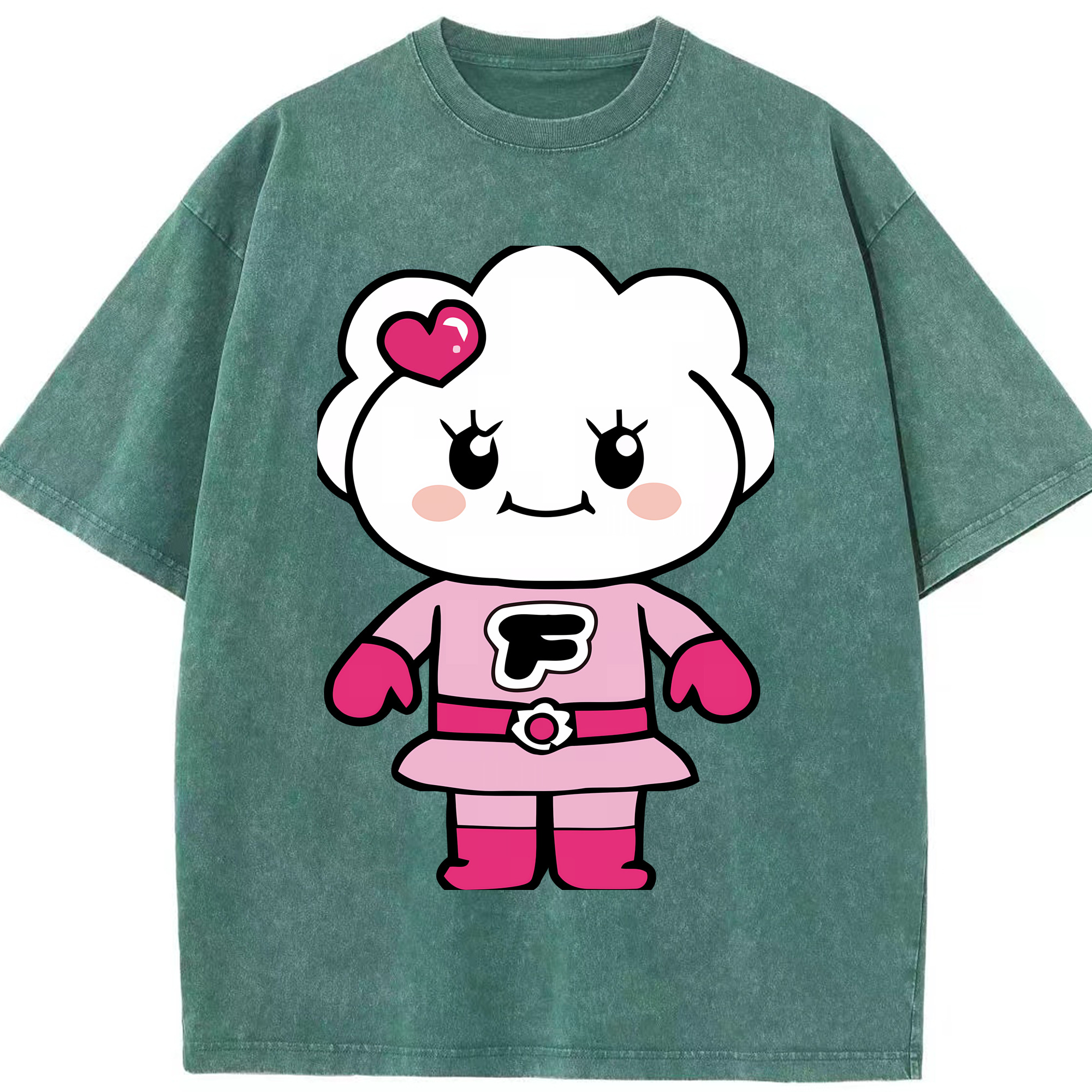 （画像用） アンパンマン Anpanman 綿100% ヴィンテージ風 半袖Tシャツ（フロントプリント）